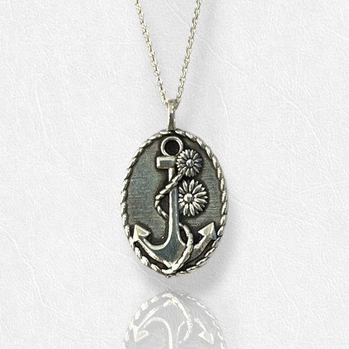 Anchor Necklace - Sterling Silver 925